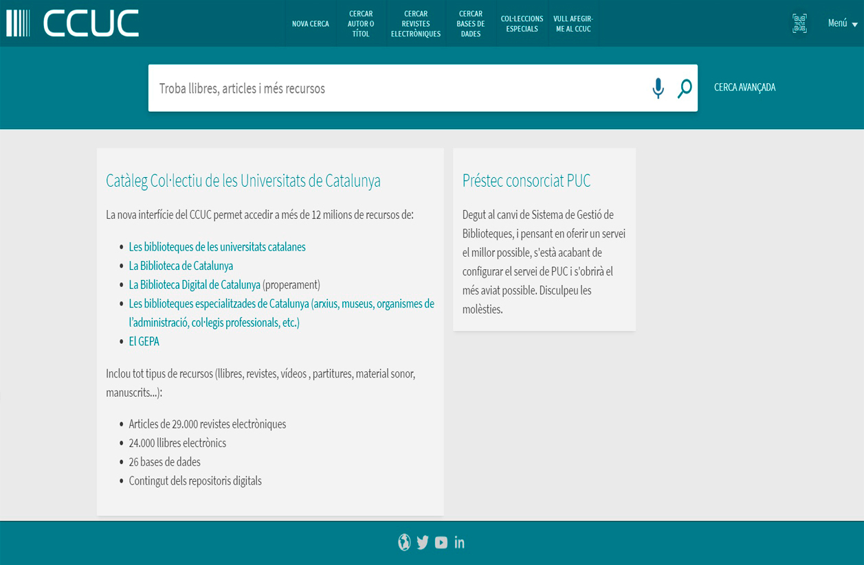 Accés al CCUC